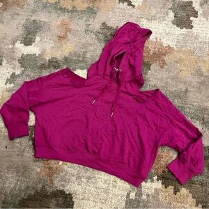 Calvin Klein performance Cutout Pullover hoodie Purple Cotton Size Xl Women